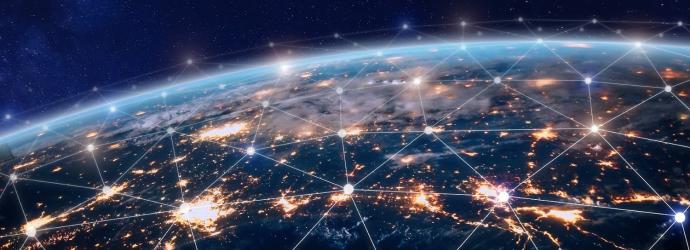 image of globe from space