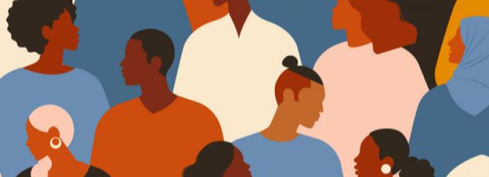 Vector image demonstrating equality