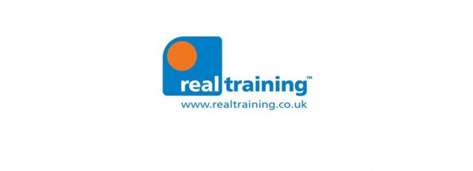 Image shows Real Training logo with web address www.realtraining.co.uk