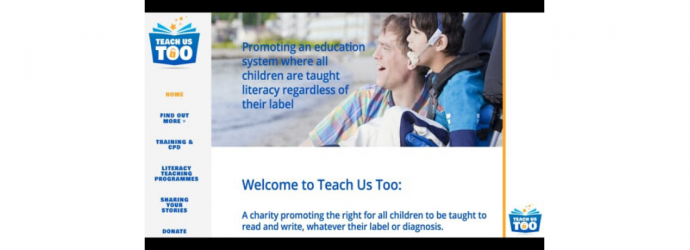 Teach Us Too website screenshot