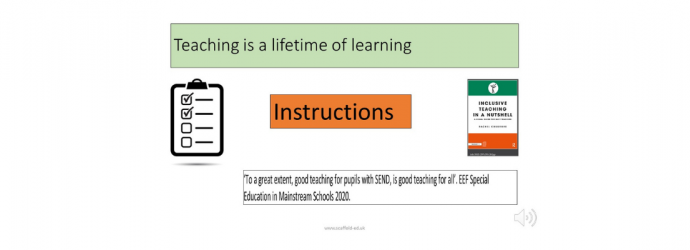 Teaching is a lifetime of learning slide 1