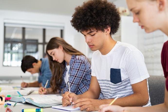group_of_pupils_working_at_a_desk