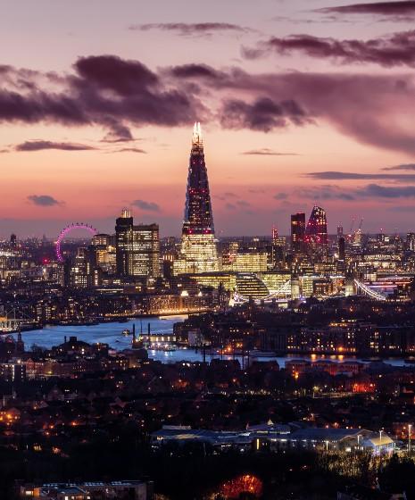 London Skyline at night (ISEC 2021)
