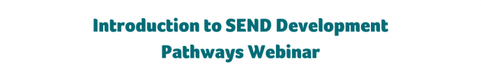 Intro to SEND Development Pathways Webinar Header