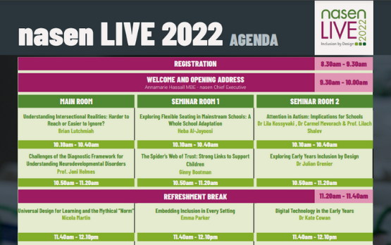 nasen Live 2022 Agenda